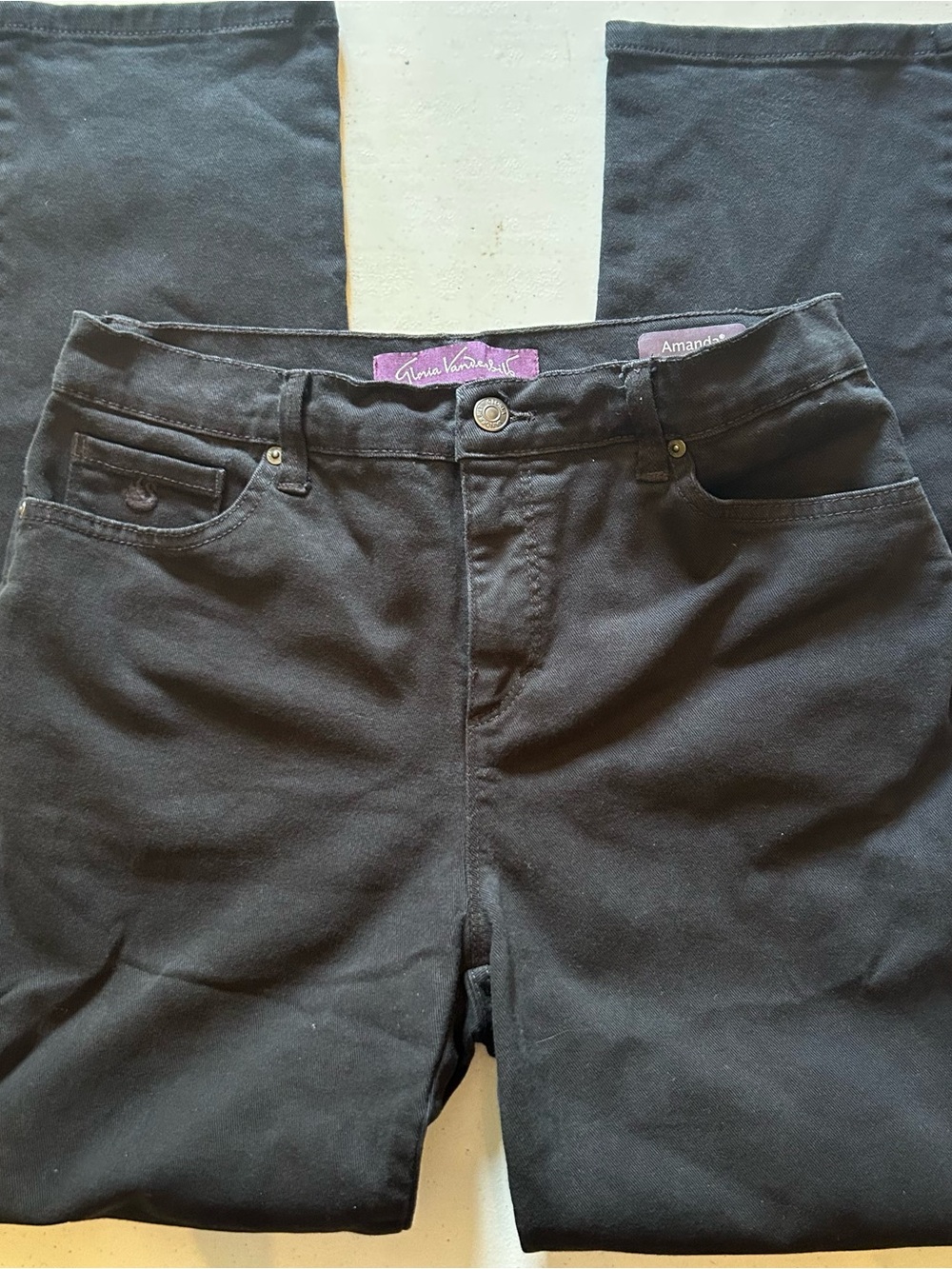 Gloria Vanderbilt Amanda Skinny Jeans in Black